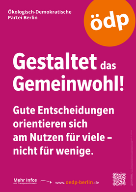 Plakat-Motiv "Gestaltet das Gemeinwohl!"
