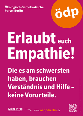 Plakat-Motiv "Erlaubt Euch Empathie!"