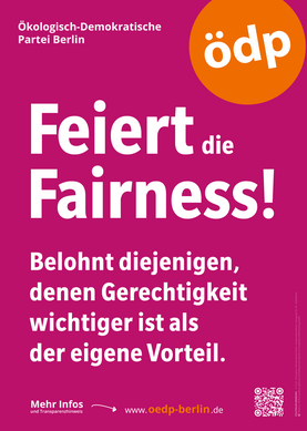 Plakat-Motiv "Feiert die Fairness!"