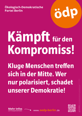 Plakat-Motiv "Kämpft für den Kompromiss!"